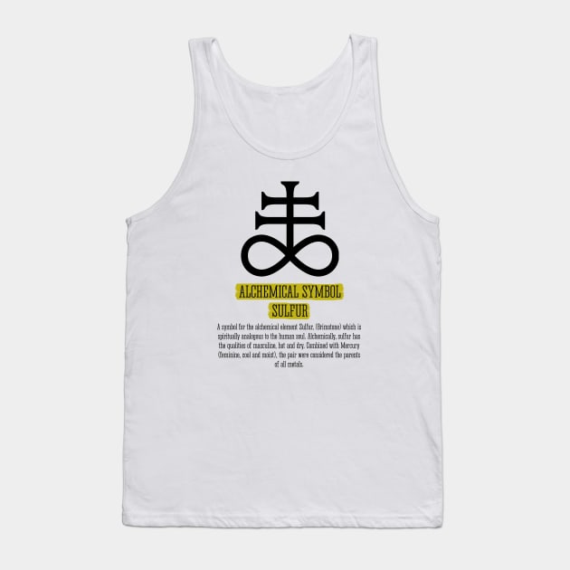 ALCHEMICAL SYMBOL SULFUR Tank Top by intosilence